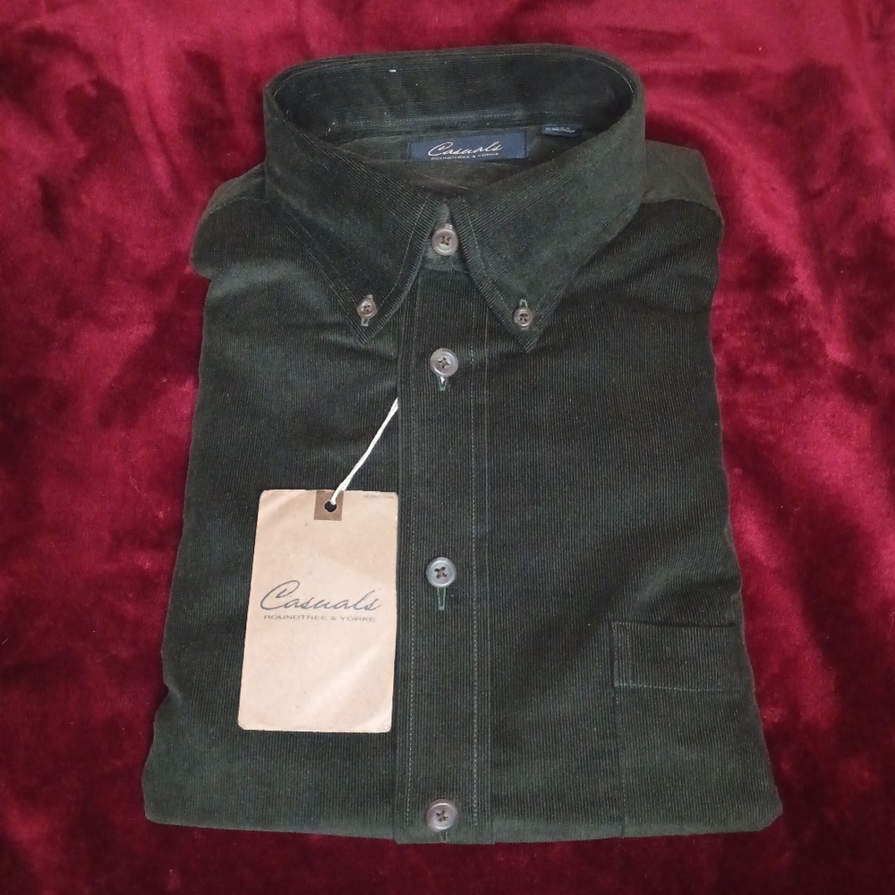 Long sleeve flannel button down by Roundtree & Yorke
